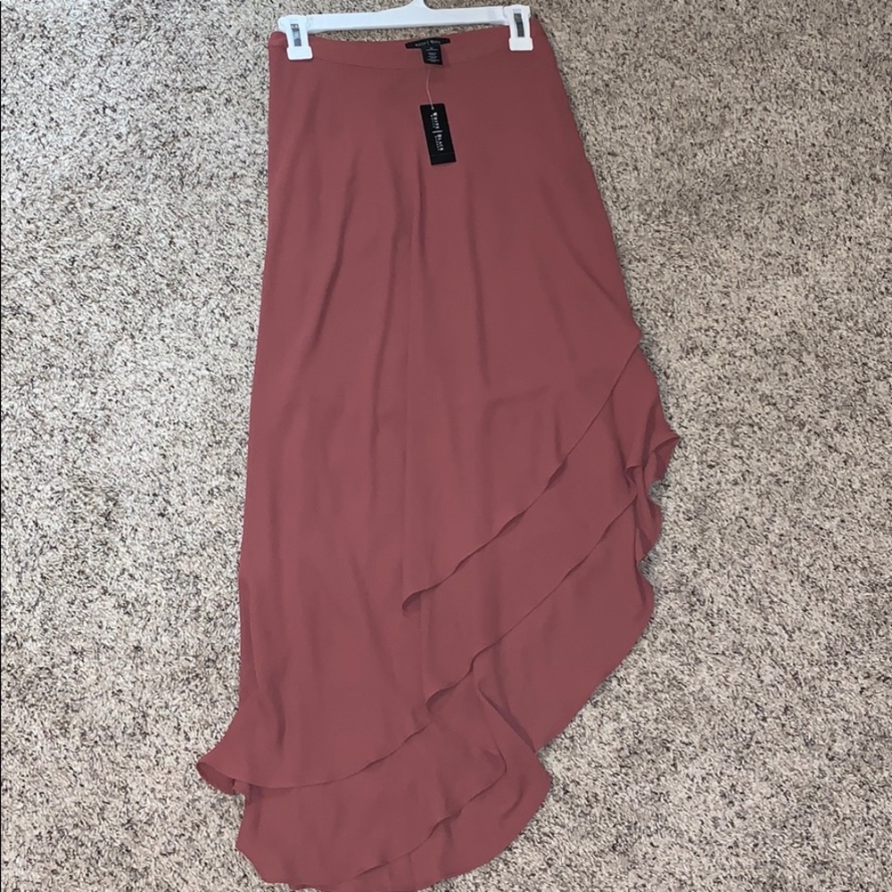 White House black market asymmetrical skirt